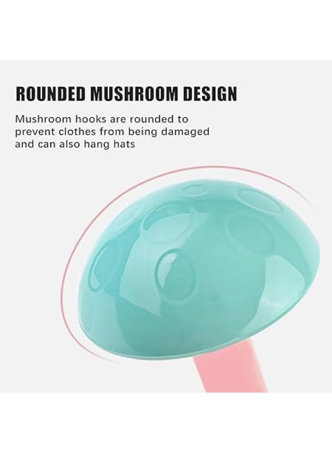 علاقة ملابس، علاقة ملابس قائمة بذاتها للمدخل مزودة بـ 7 خطافات على شكل فطر، علاقة ملابس معدنية قابلة لتعديل الارتفاع (ارتفاعين) للمدخل، الردهة، غرفة النوم، لون وردي - Image 3